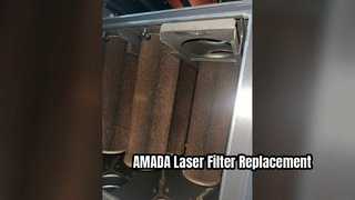 Замена фильтра лазерного пылесборника AMADA