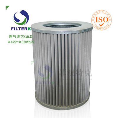 G6.0 Газофильтр для природного производства Filtrec WX154 / WX257 Замена Прочная точная фильтрация
