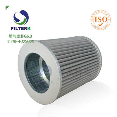 G6.0 Газофильтр для природного производства Filtrec WX154 / WX257 Замена Прочная точная фильтрация