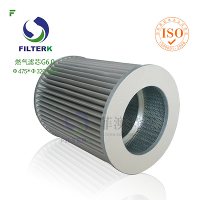 G6.0 Газофильтр для природного производства Filtrec WX154 / WX257 Замена Прочная точная фильтрация